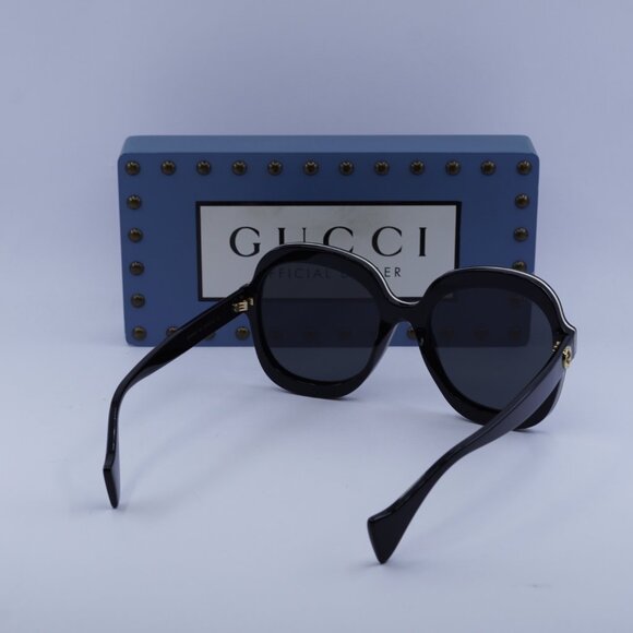 Gucci GG1240S 001 Round Sunglasses - Black\\Grey main image 7